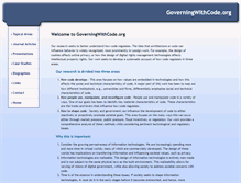 Tablet Screenshot of governingwithcode.org